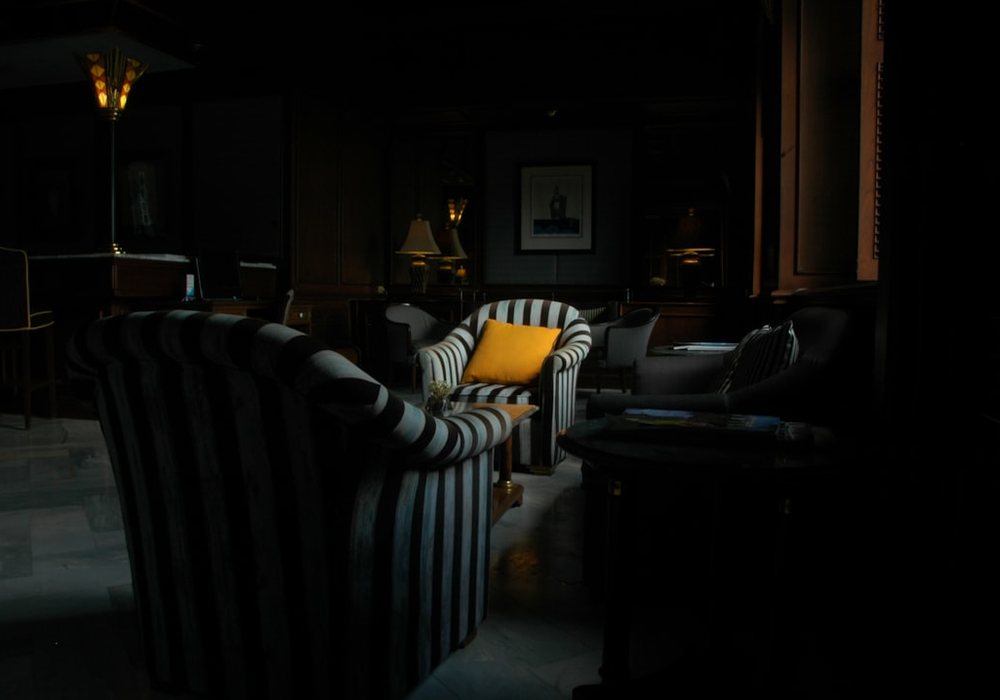 Seating in the private salon at Greenwynd