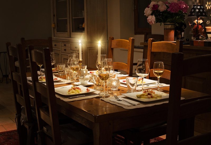 The Gibbston Room set for a private dinner