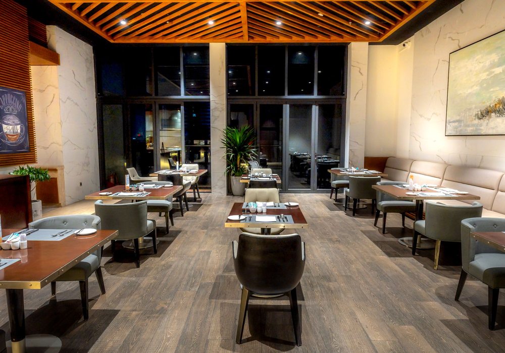 Silverbeech restaurant interior with set tables